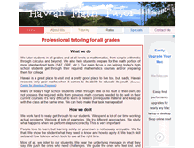 Tablet Screenshot of hawaiimathtutor.com